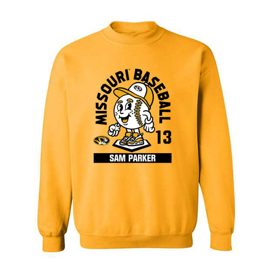 Missouri - NCAA Baseball : Sam Parker - Fashion Shersey Crewneck Sweatshirt-0