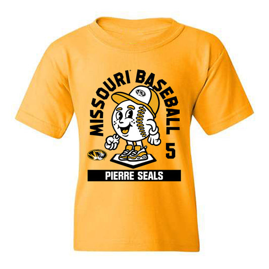 Missouri - NCAA Baseball : Pierre Seals - Fashion Shersey Youth T-Shirt-0