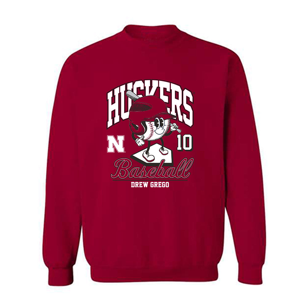 Nebraska - NCAA Baseball : Drew Grego - Fashion Shersey Crewneck Sweatshirt-0