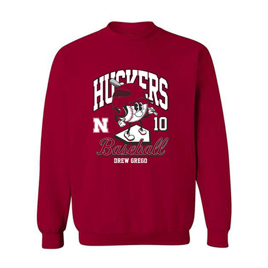 Nebraska - NCAA Baseball : Drew Grego - Fashion Shersey Crewneck Sweatshirt-0