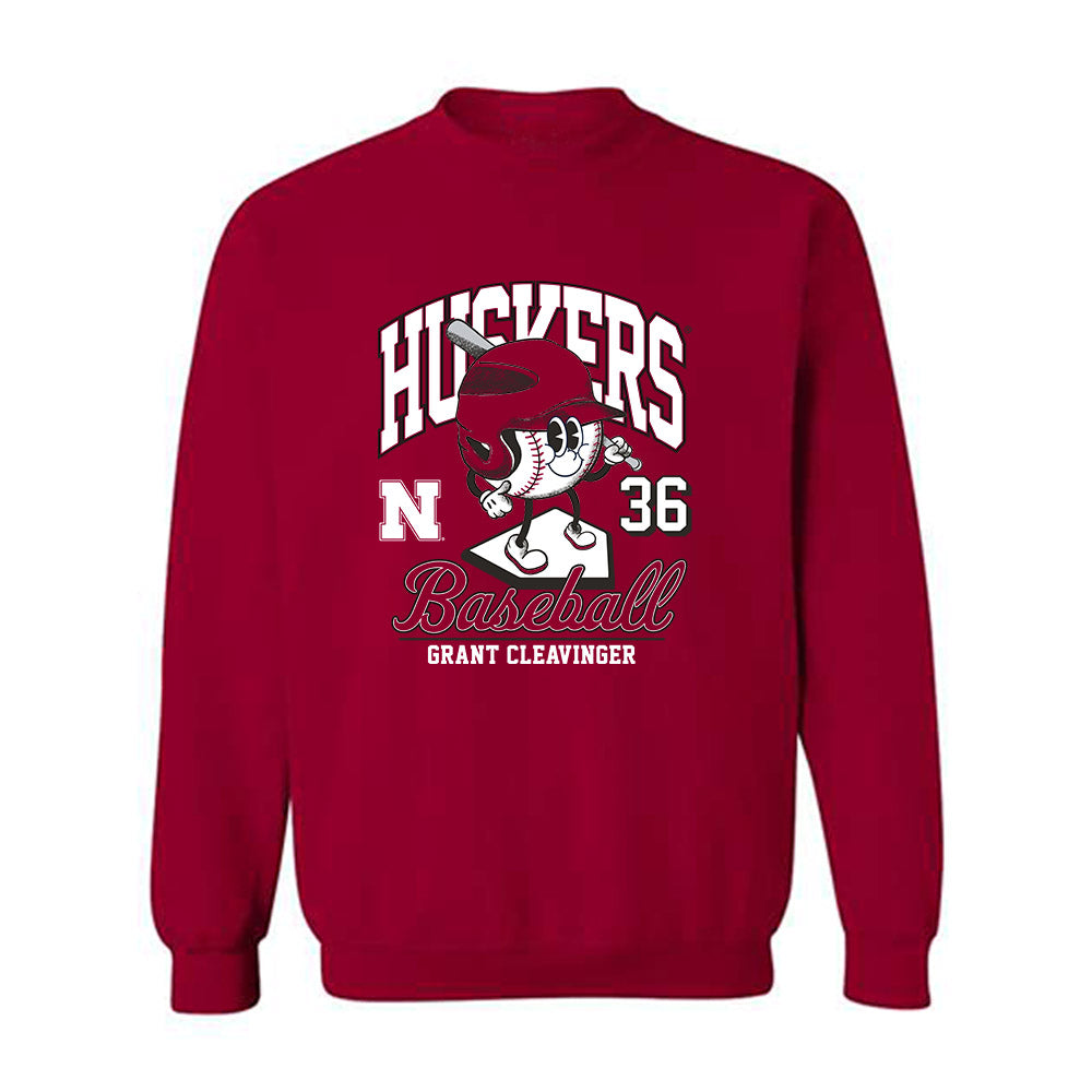 Nebraska - NCAA Baseball : Grant Cleavinger - Fashion Shersey Crewneck Sweatshirt-0