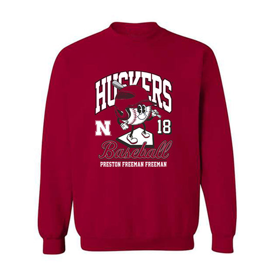 Nebraska - NCAA Baseball : Preston Freeman Freeman - Fashion Shersey Crewneck Sweatshirt-0