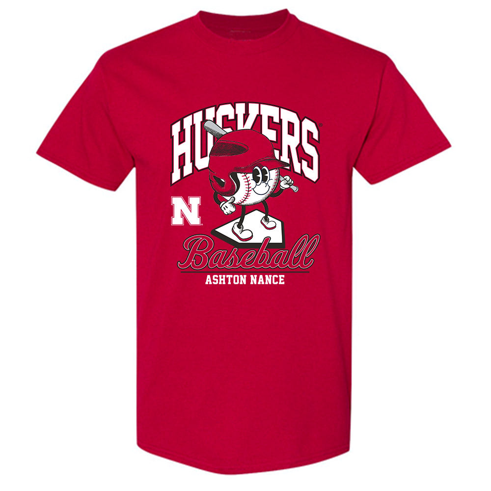 Nebraska - NCAA Baseball : Ashton Nance - Fashion Shersey T-Shirt-0