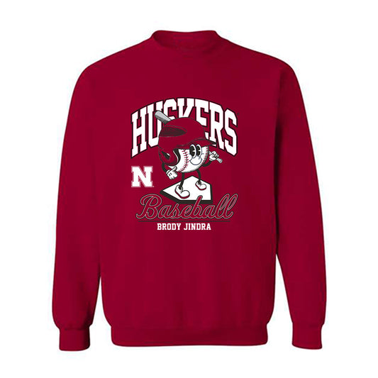 Nebraska - NCAA Baseball : Brody Jindra - Fashion Shersey Crewneck Sweatshirt-0