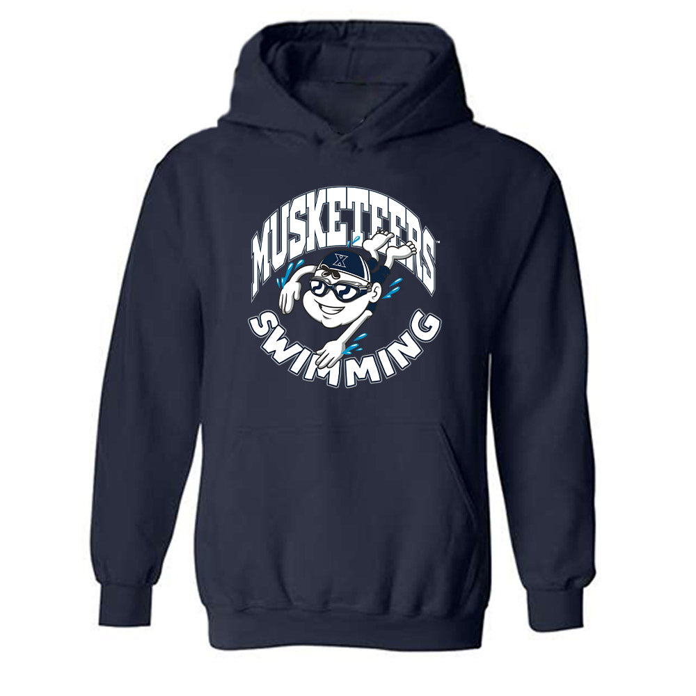 Xavier - NCAA Women's Swimming & Diving : Parker Mandacina - Hooded Sweatshirt-0