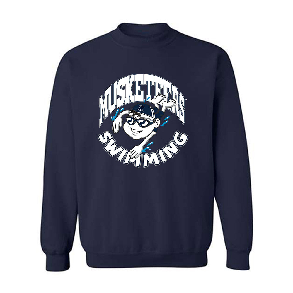 Xavier - NCAA Women's Swimming & Diving : Parker Mandacina - Crewneck Sweatshirt-0