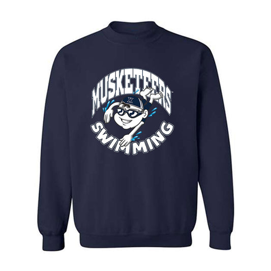 Xavier - NCAA Women's Swimming & Diving : Parker Mandacina - Crewneck Sweatshirt-0