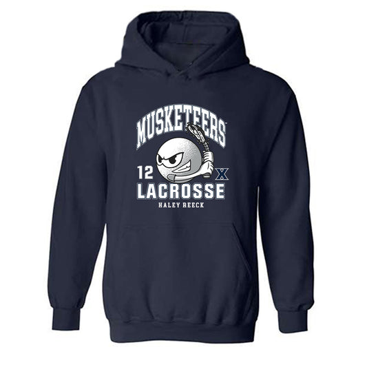 Xavier - NCAA Women's Lacrosse : Haley Reeck - Hooded Sweatshirt-0