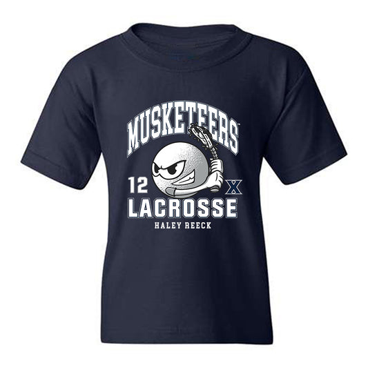 Xavier - NCAA Women's Lacrosse : Haley Reeck - Youth T-Shirt-0
