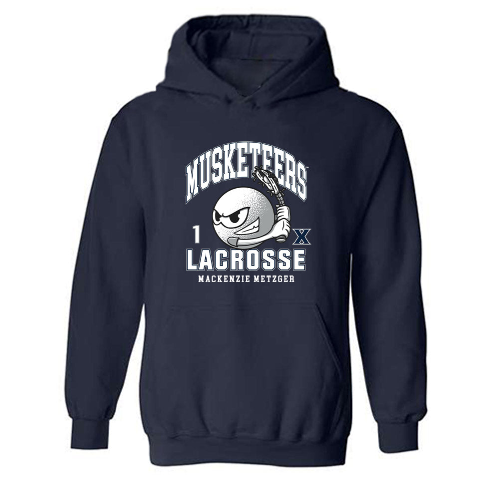 Xavier - NCAA Women's Lacrosse : Mackenzie Metzger - Hooded Sweatshirt-0