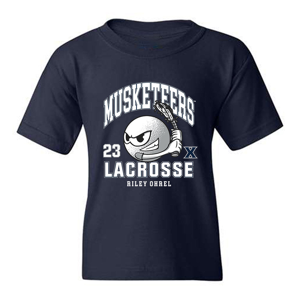 Xavier - NCAA Women's Lacrosse : Riley Ohrel - Youth T-Shirt-0
