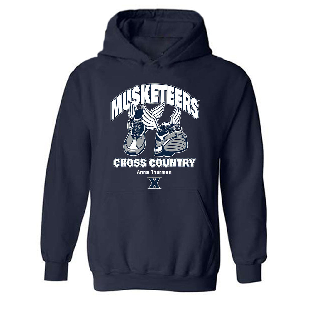 Xavier - NCAA Women's Cross Country : Anna Thurman - Fashion Shersey Hooded Sweatshirt-0