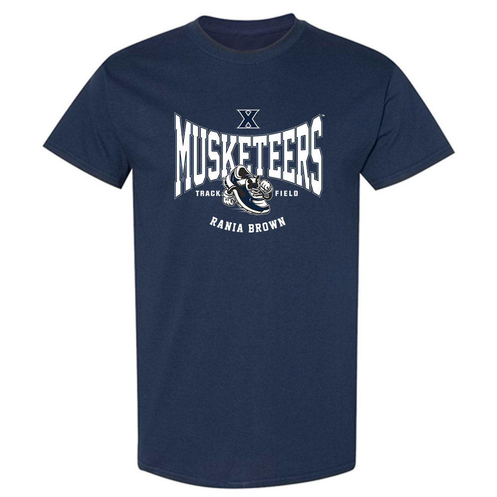 Xavier - NCAA Men's Track & Field : Rania Brown - Fashion Shersey T-Shirt-0