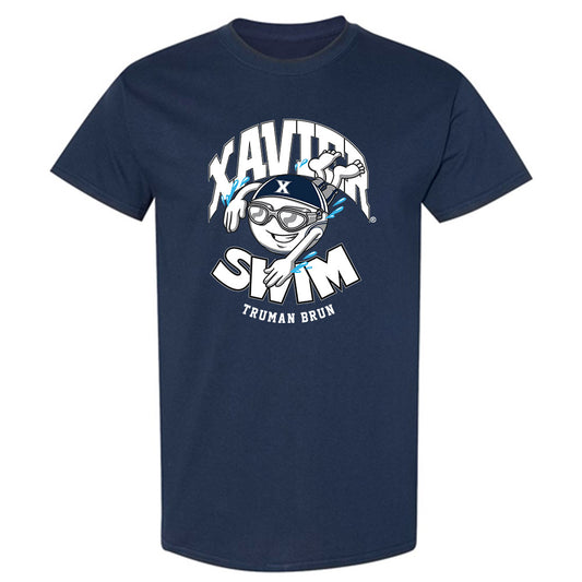 Xavier - NCAA Men's Swimming & Diving : Truman Brun - Fashion Shersey T-Shirt-0