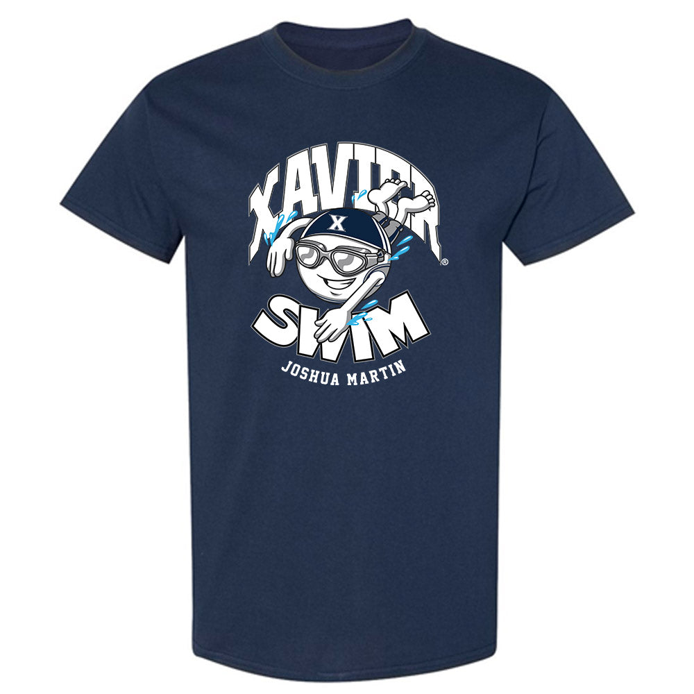 Xavier - NCAA Men's Swimming & Diving : Joshua Martin - Fashion Shersey T-Shirt-0