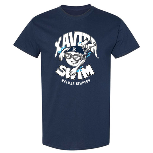 Xavier - NCAA Men's Swimming & Diving : Walker Simpson - Fashion Shersey T-Shirt-0