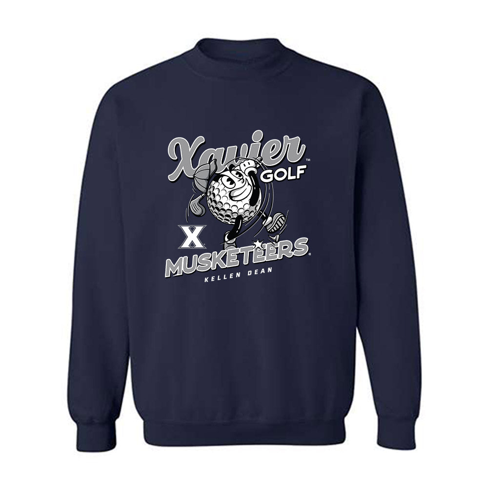Xavier - NCAA Men's Golf : Kellen Dean - Fashion Shersey Crewneck Sweatshirt-0