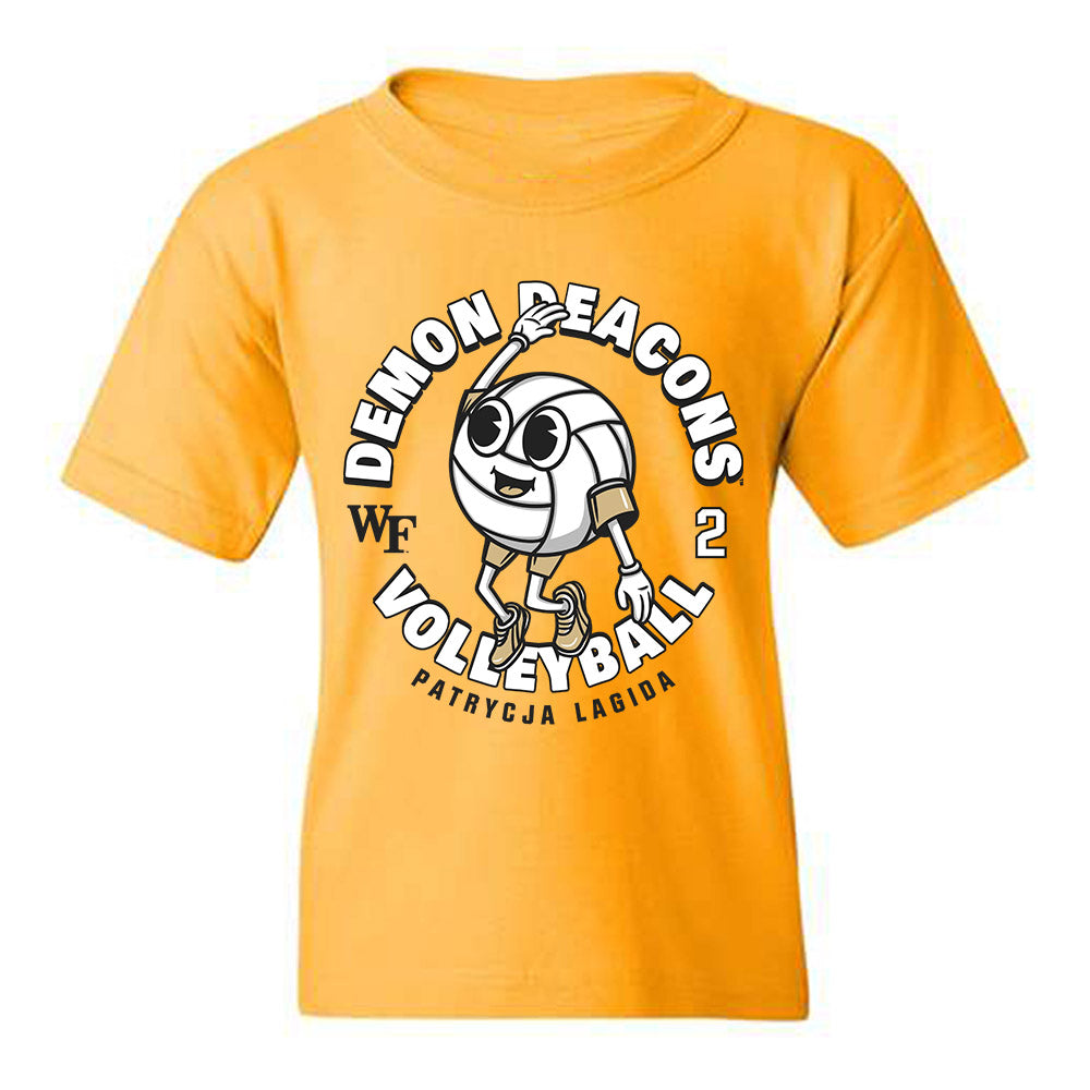 Wake Forest - NCAA Women's Volleyball : Patrycja Lagida - Fashion Shersey Youth T-Shirt-0