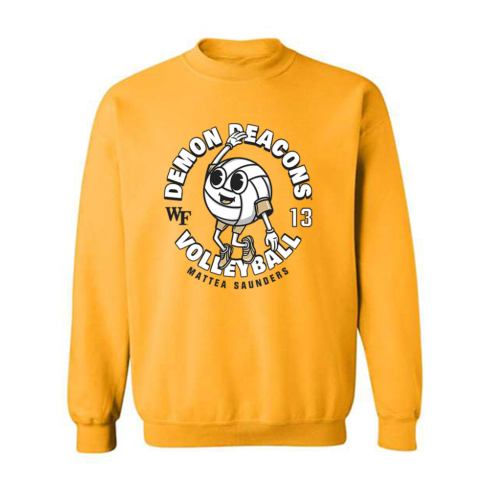Wake Forest - NCAA Women's Volleyball : Mattea Saunders - Fashion Shersey Crewneck Sweatshirt-0