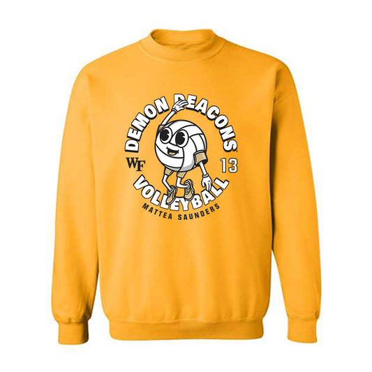 Wake Forest - NCAA Women's Volleyball : Mattea Saunders - Fashion Shersey Crewneck Sweatshirt-0