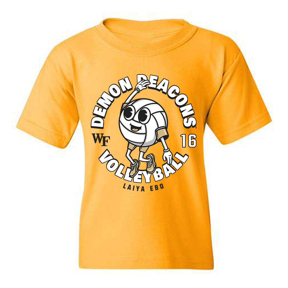 Wake Forest - NCAA Women's Volleyball : Laiya Ebo - Fashion Shersey Youth T-Shirt-0