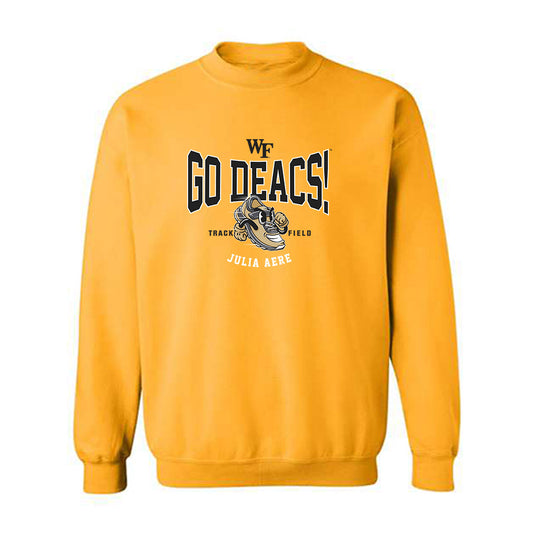 Wake Forest - NCAA Women's Track & Field : Julia Aere - Fashion Shersey Crewneck Sweatshirt-0