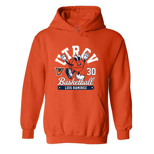 UTRGV - NCAA Men's Basketball : Luis Ramirez - Fashion Shersey Hooded Sweatshirt-0