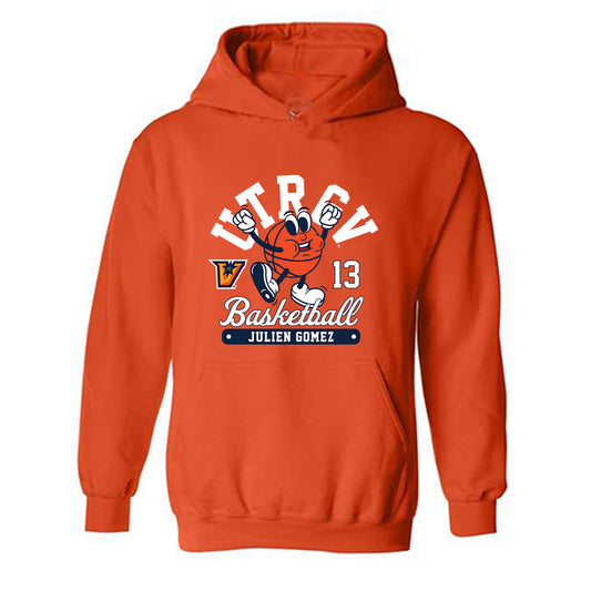 UTRGV - NCAA Men's Basketball : Julien Gomez - Fashion Shersey Hooded Sweatshirt-0