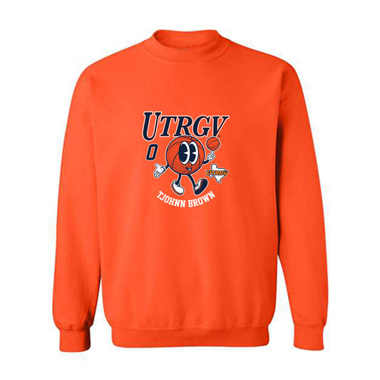 UTRGV - NCAA Men's Basketball : Tjohnn Brown - Fashion Shersey Crewneck Sweatshirt-0