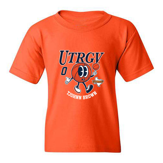 UTRGV - NCAA Men's Basketball : Tjohnn Brown - Fashion Shersey Youth T-Shirt-0