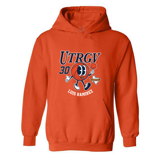 UTRGV - NCAA Men's Basketball : Luis Ramirez - Fashion Shersey Hooded Sweatshirt-0