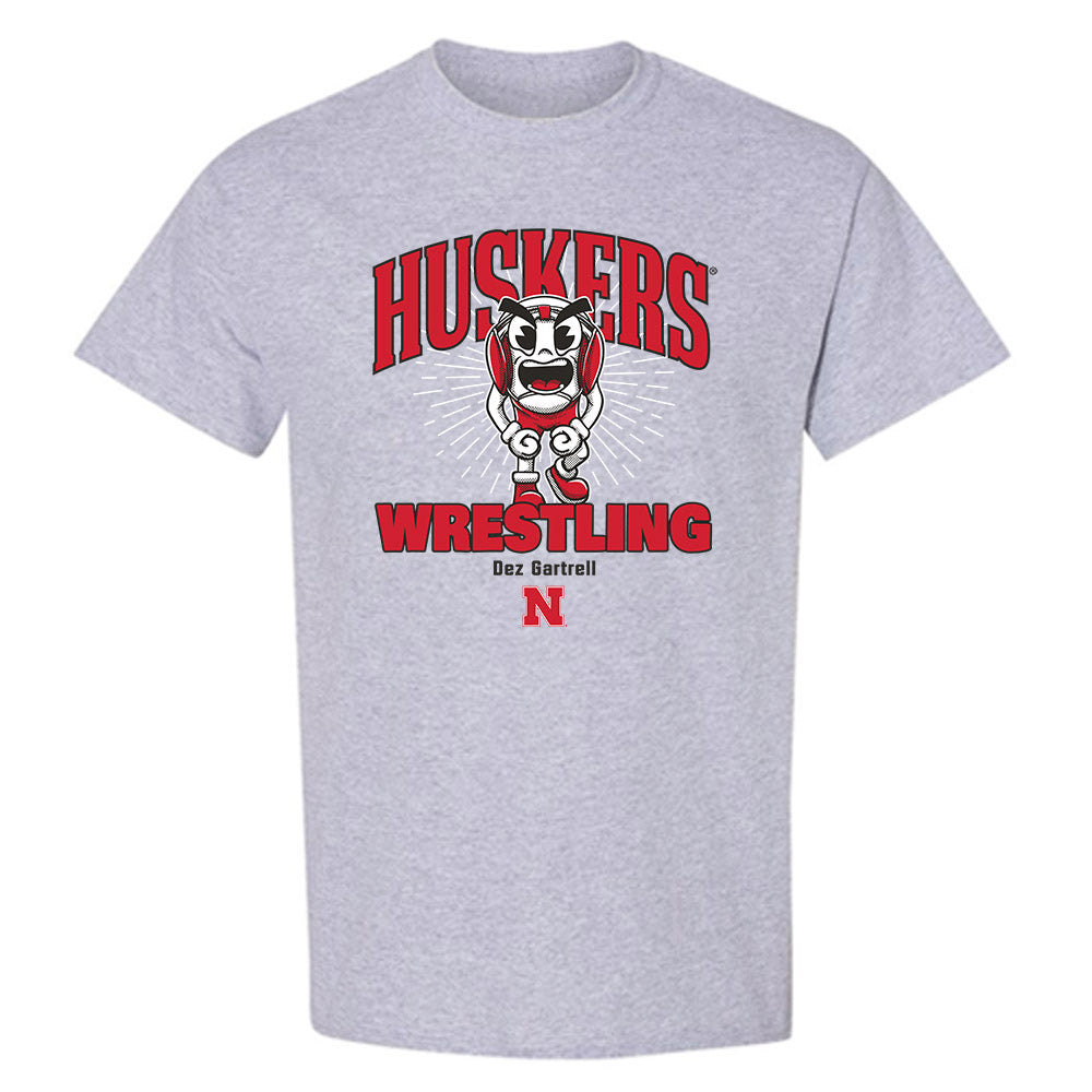 Nebraska - NCAA Wrestling : Dez Gartrell - Fashion Shersey T-Shirt-0