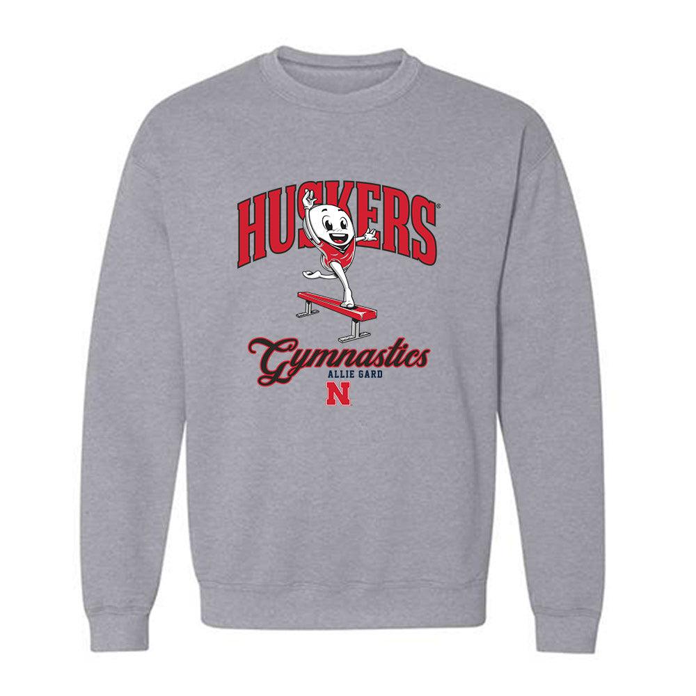 Nebraska - NCAA Women's Gymnastics : Allie Gard - Fashion Shersey Crewneck Sweatshirt-0