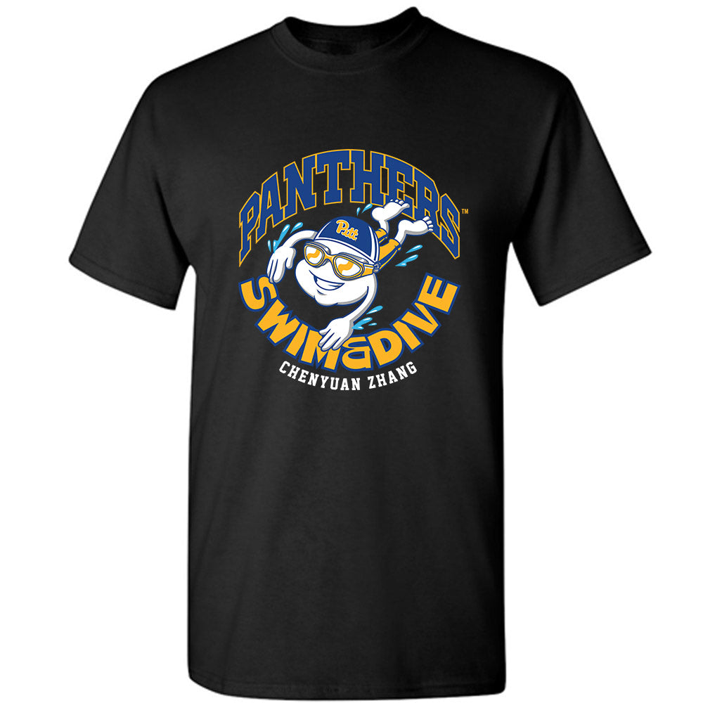 Pittsburgh - NCAA Men's Swimming & Diving : Chenyuan Zhang - Fashion Shersey T-Shirt-0