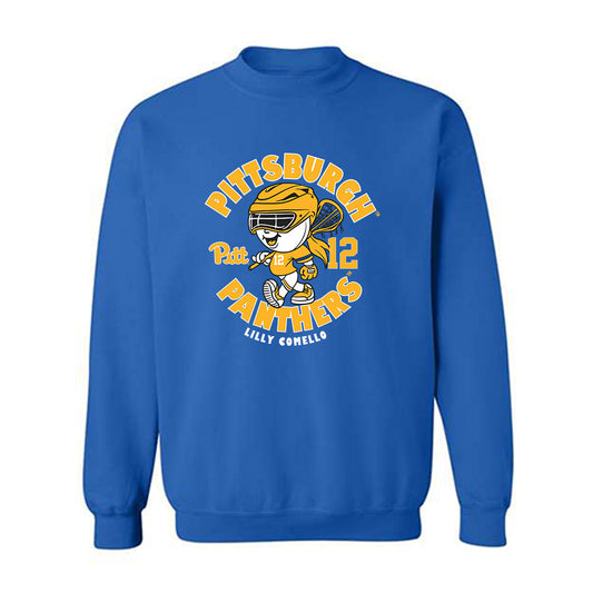 Pittsburgh - NCAA Women's Lacrosse : Lilly Comello - Fashion Shersey Crewneck Sweatshirt-0