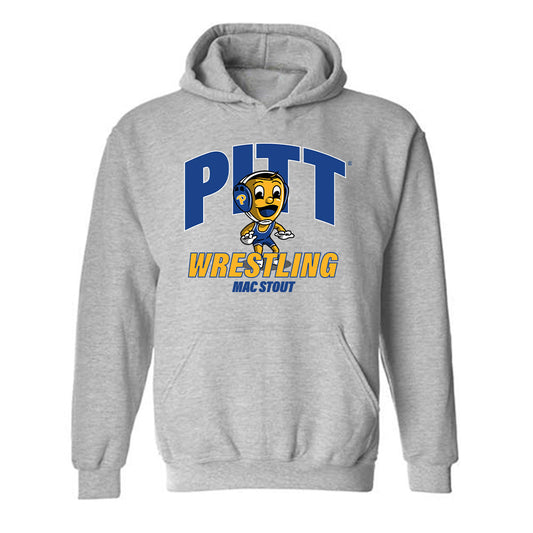 Pittsburgh - NCAA Wrestling : Mac Stout - Hooded Sweatshirt-0