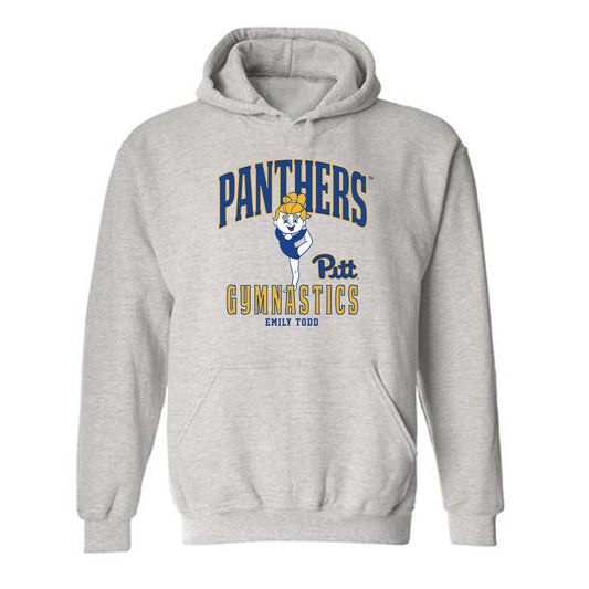 Pittsburgh - NCAA Women's Gymnastics : Emily Todd - Fashion Shersey Hooded Sweatshirt-0