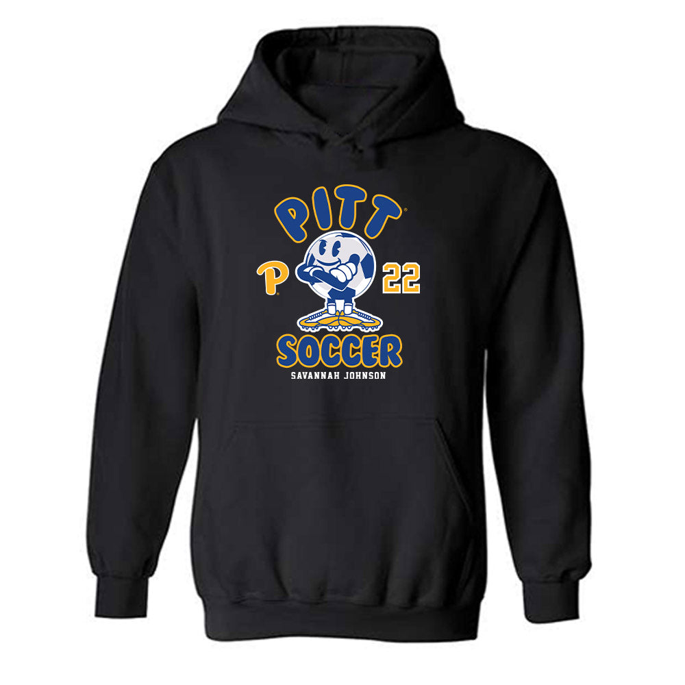 Pittsburgh - NCAA Women's Soccer : Savannah Johnson - Fashion Shersey Hooded Sweatshirt-0