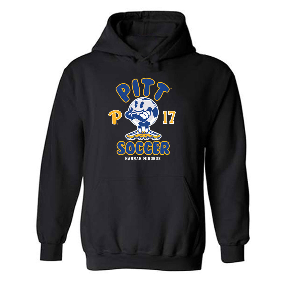 Pittsburgh - NCAA Women's Soccer : Hannah Minogue - Fashion Shersey Hooded Sweatshirt-0