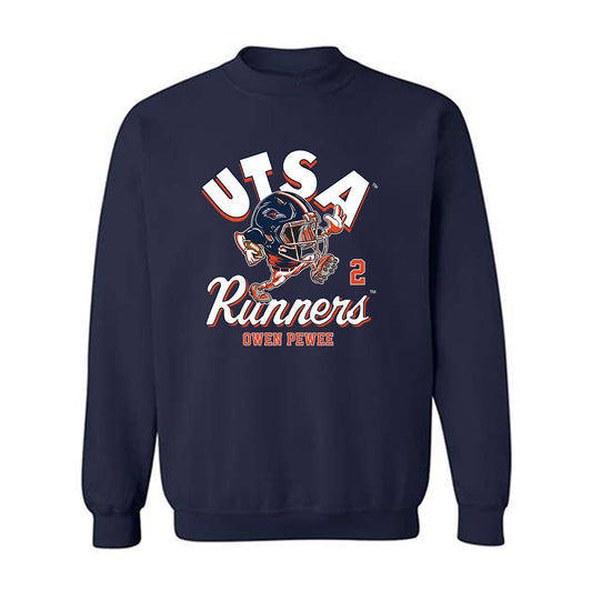 UTSA - NCAA Football : Owen Pewee - Fashion Shersey Crewneck Sweatshirt-0