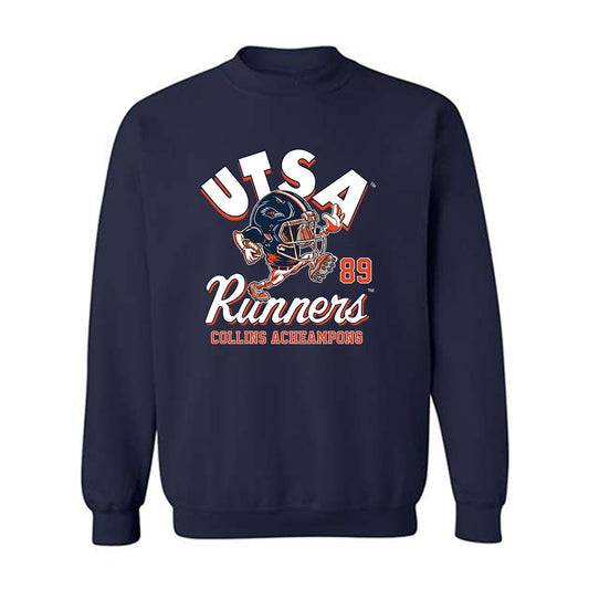 UTSA - NCAA Football : Collins Acheampong - Fashion Shersey Crewneck Sweatshirt-0
