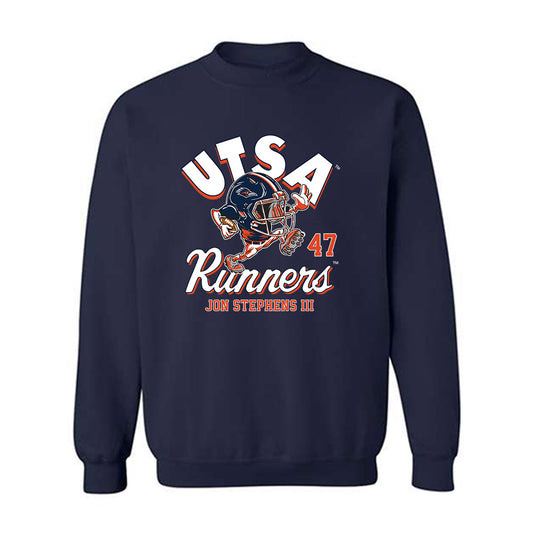 UTSA - NCAA Football : Jon Stephens III - Fashion Shersey Crewneck Sweatshirt-0
