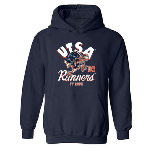 UTSA - NCAA Football : Ty Rupe - Fashion Shersey Hooded Sweatshirt-0