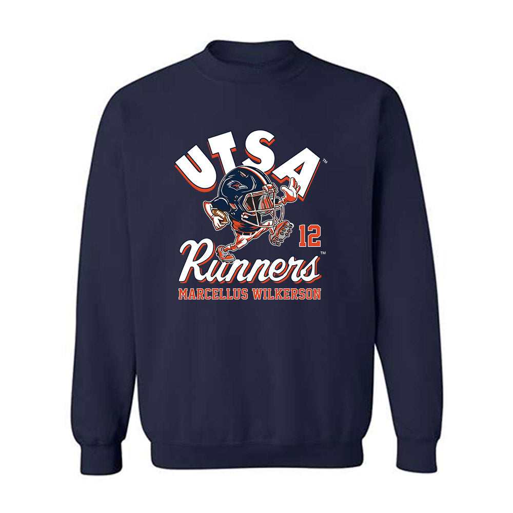 UTSA - NCAA Football : Marcellus Wilkerson - Fashion Shersey Crewneck Sweatshirt-0