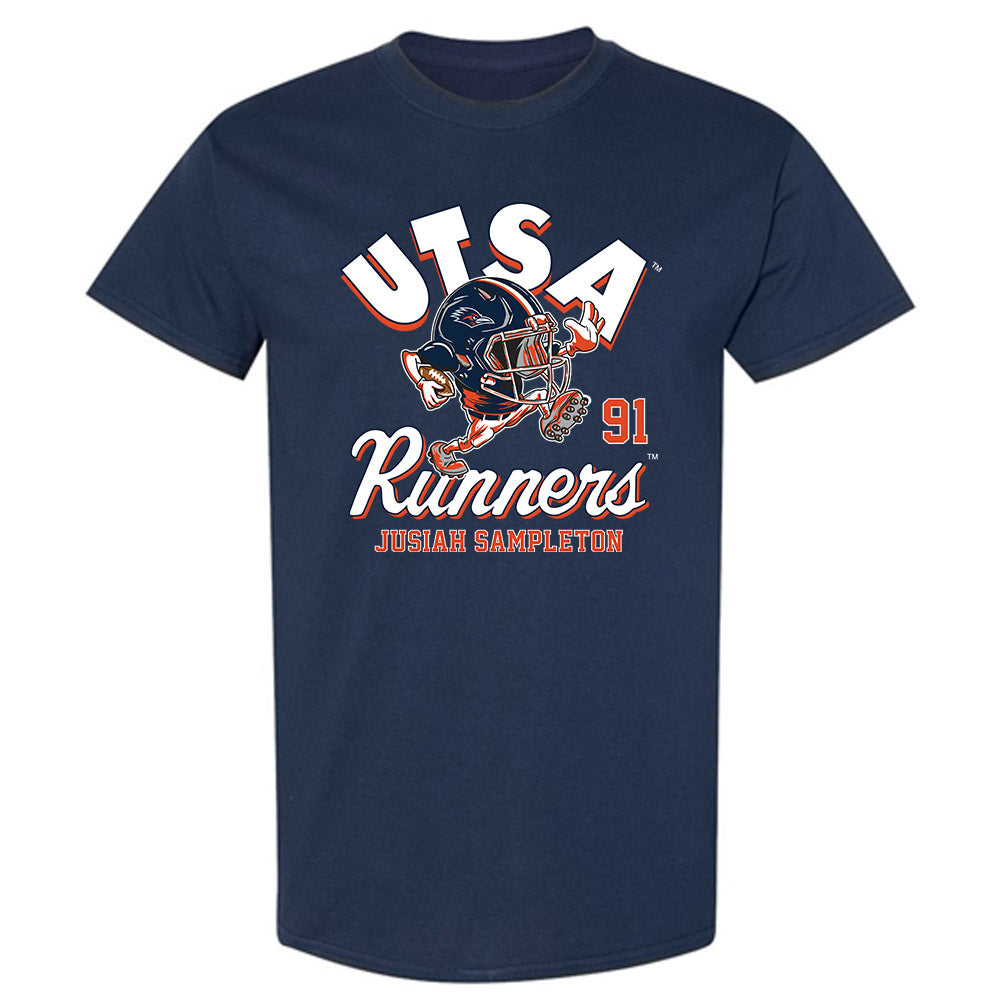 UTSA - NCAA Football : Jusiah Sampleton - Fashion Shersey T-Shirt-0