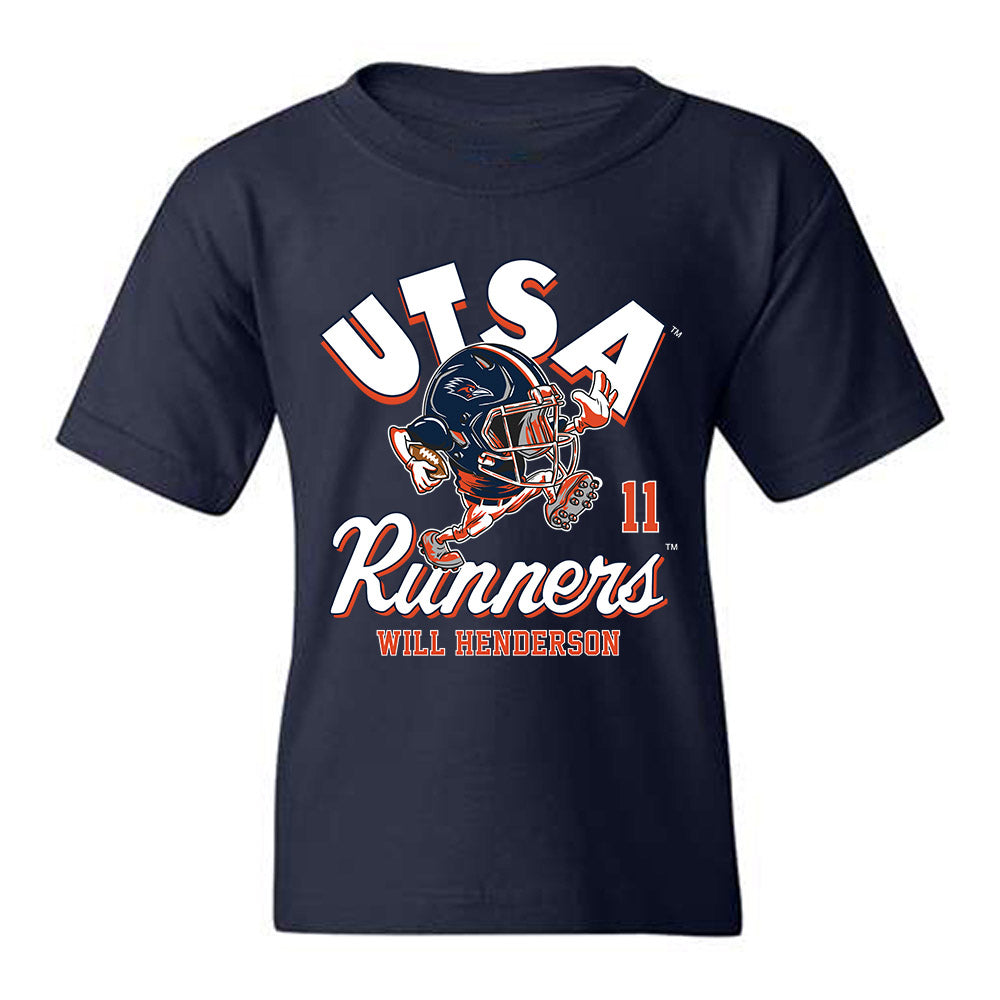 UTSA - NCAA Football : Will Henderson - Fashion Shersey Youth T-Shirt-0