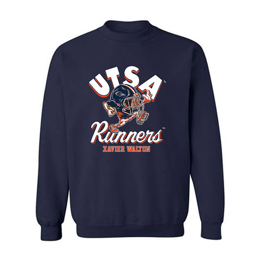 UTSA - NCAA Football : Xavier Walton - Fashion Shersey Crewneck Sweatshirt-0