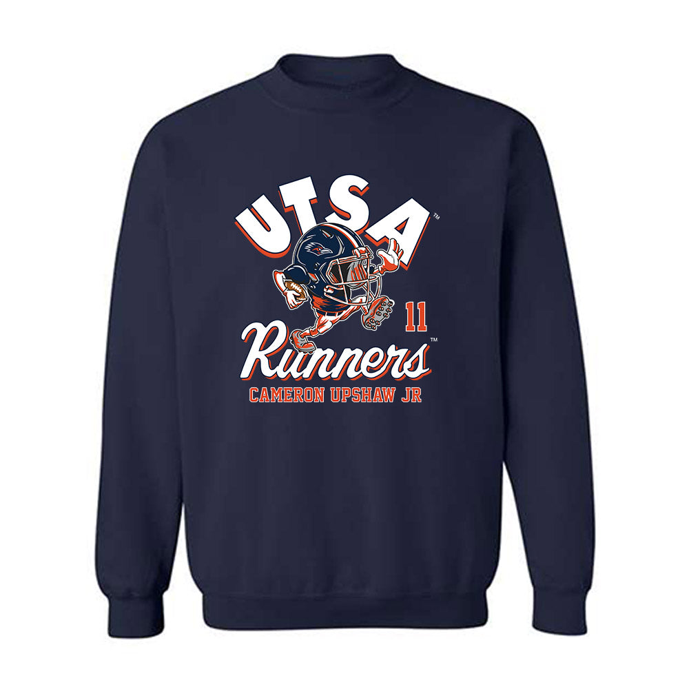 UTSA - NCAA Football : Cameron Upshaw Jr - Fashion Shersey Crewneck Sweatshirt-0