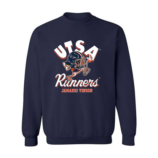 UTSA - NCAA Football : Jamarri Vinson - Fashion Shersey Crewneck Sweatshirt-0