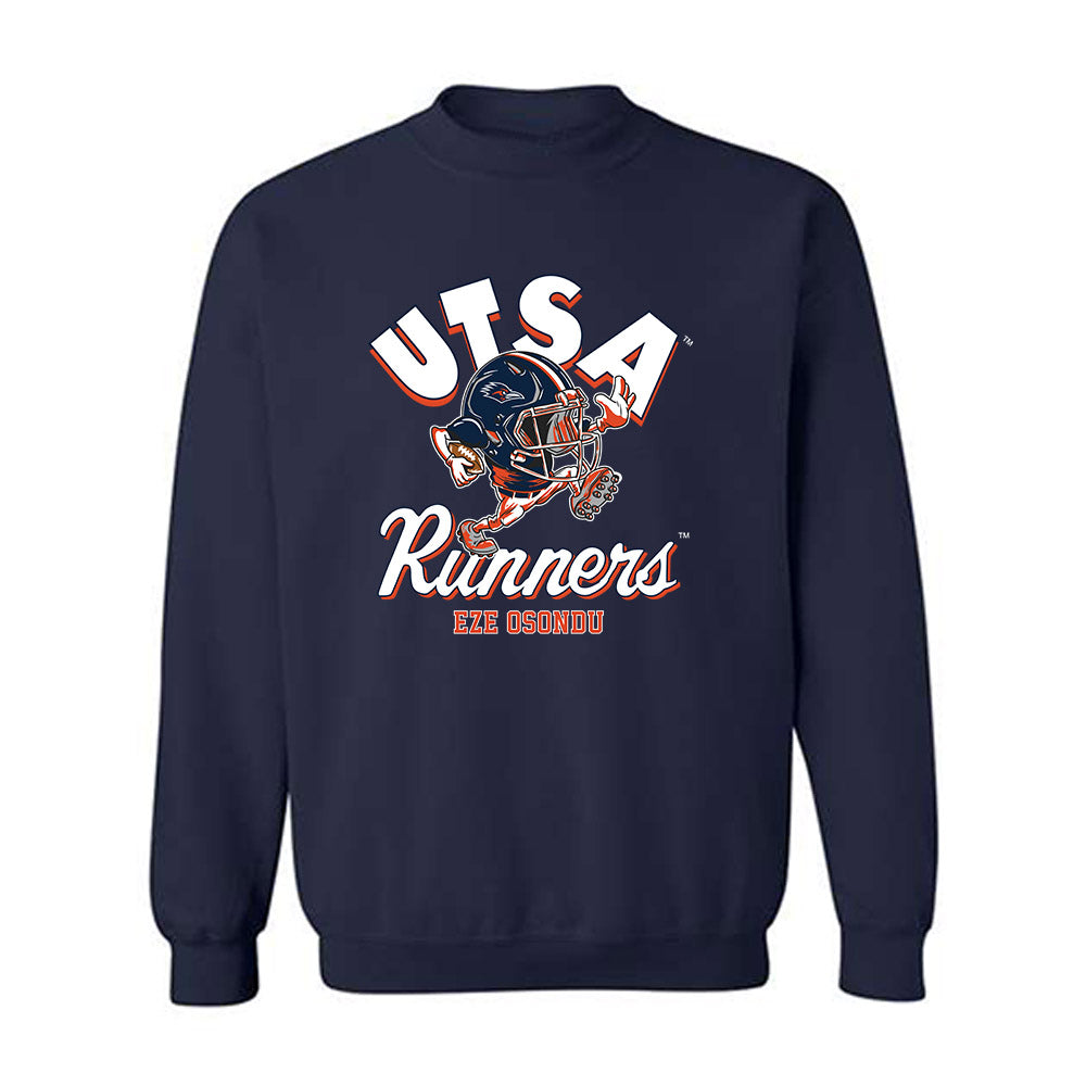 UTSA - NCAA Football : Eze Osondu - Fashion Shersey Crewneck Sweatshirt-0